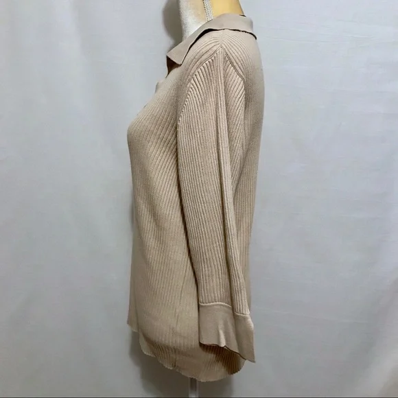 ❌SOLD❌ Avenue Beige Collar Pullover Top Women 18/20 (1X) - Picture 6 of 11